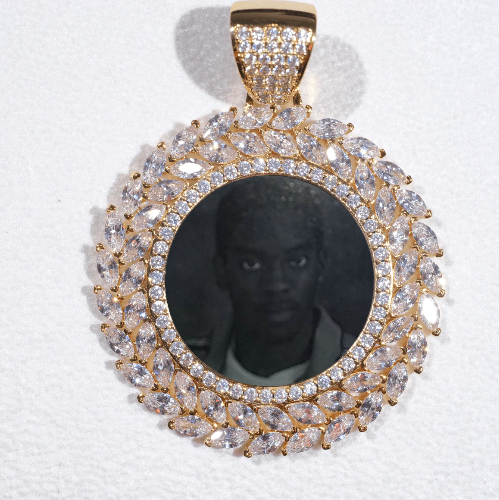 Large 3D Wheat Ear Custom Picture Pendant