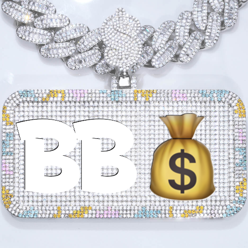 CUSTOM LETTER NECKLACE 3D COLORFUL SQUARE