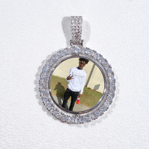 3D Spinning 2-Faced Custom Picture Pendant
