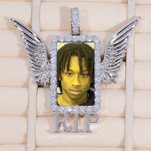 RIP WING 3D CUSTOM PICTURE PENDANT