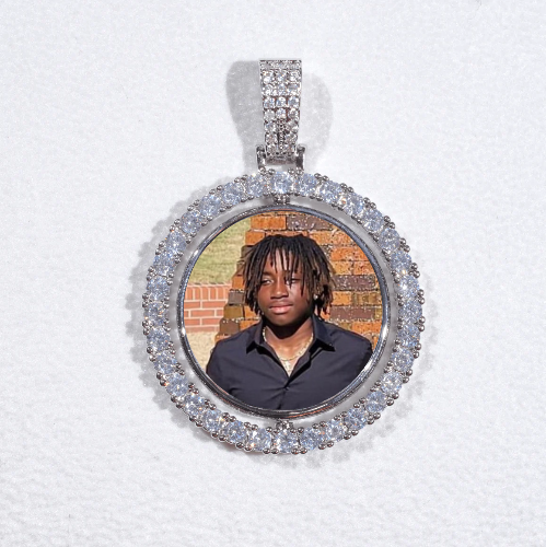 3D Spinning 2-Faced Custom Picture Pendant