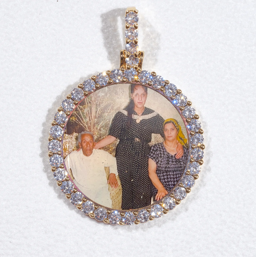 3D CIRCLE CUSTOM PICTURE PENDANT SMALL SIZE