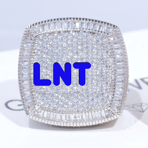 CUSTOM LETTER 3D ICED RING