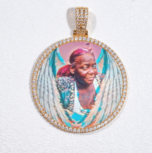 MEDIUM 3D CIRCLE CUSTOM PICTURE PENDANT