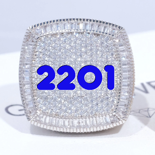CUSTOM LETTER 3D ICED RING