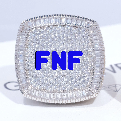 CUSTOM LETTER 3D ICED RING