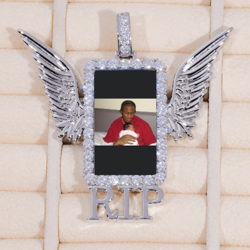RIP WING 3D CUSTOM PICTURE PENDANT