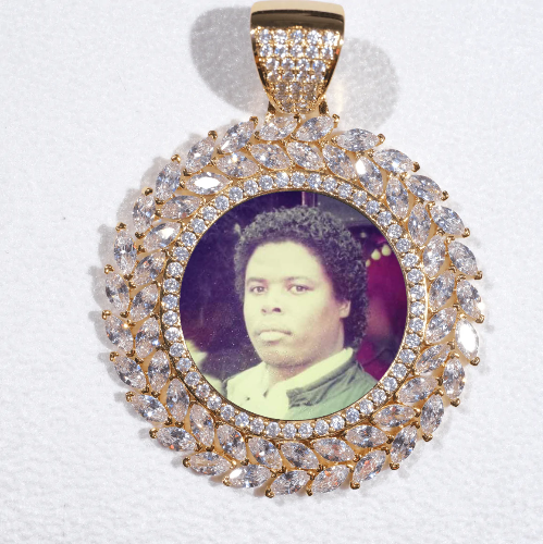 Large 3D Wheat Ear Custom Picture Pendant