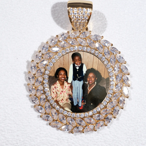 Large 3D Wheat Ear Custom Picture Pendant