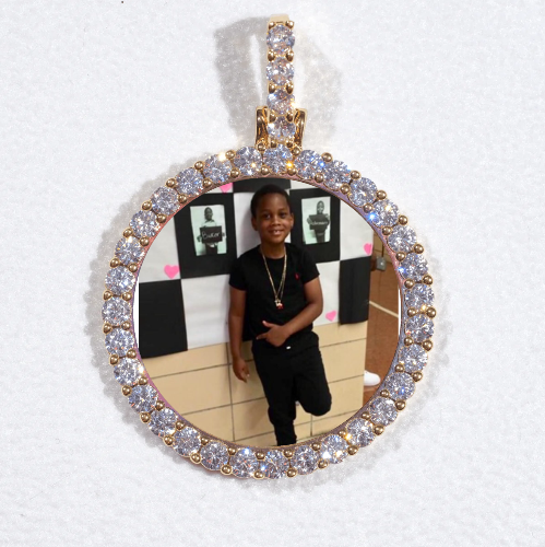 3D CIRCLE CUSTOM PICTURE PENDANT SMALL SIZE