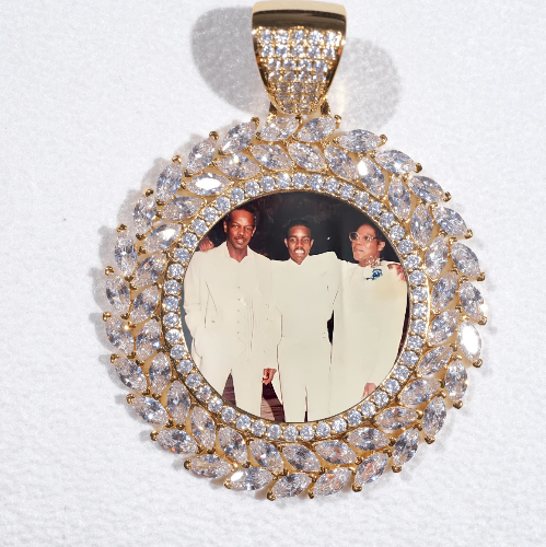 Large 3D Wheat Ear Custom Picture Pendant