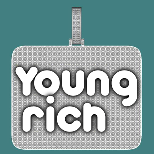 CUSTOM LETTER NECKLACE 3D BIG SQUARE