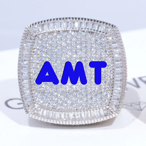 CUSTOM LETTER 3D ICED RING