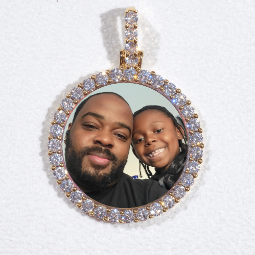3D CIRCLE CUSTOM PICTURE PENDANT SMALL SIZE