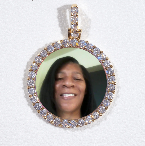 3D CIRCLE CUSTOM PICTURE PENDANT SMALL SIZE