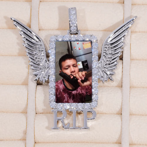 RIP WING 3D CUSTOM PICTURE PENDANT