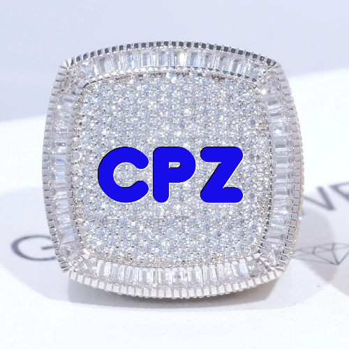CUSTOM LETTER 3D ICED RING
