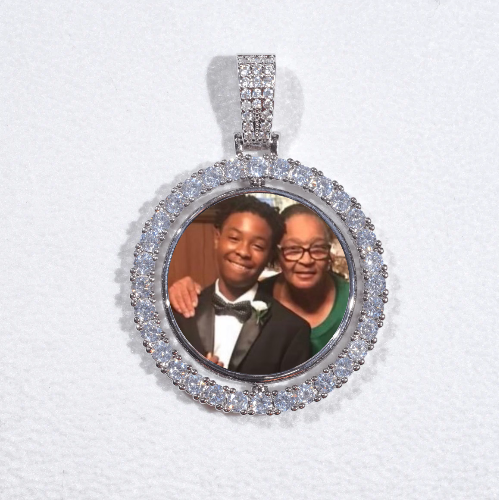 3D Spinning 2-Faced Custom Picture Pendant