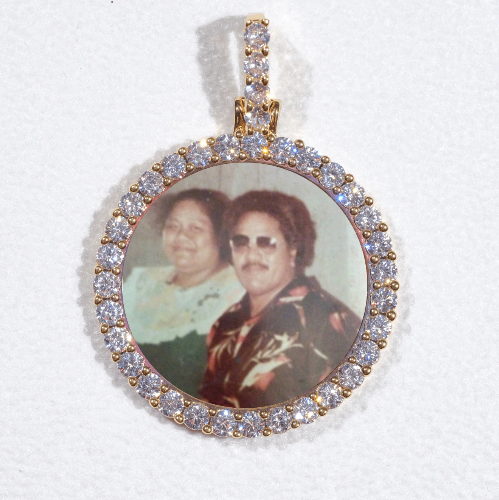 3D CIRCLE CUSTOM PICTURE PENDANT SMALL SIZE