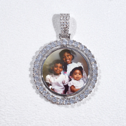 3D Spinning 2-Faced Custom Picture Pendant