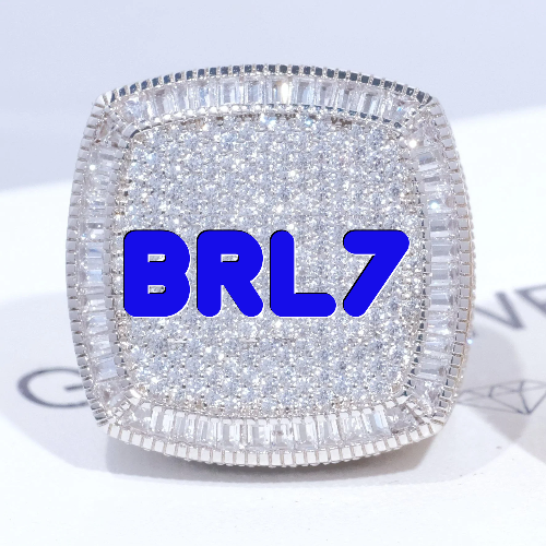 CUSTOM LETTER 3D ICED RING