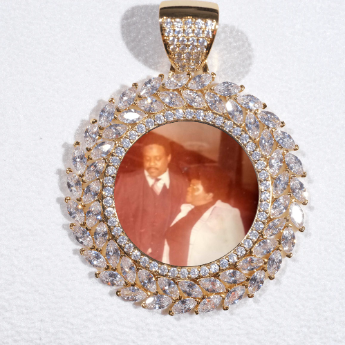 Large 3D Wheat Ear Custom Picture Pendant