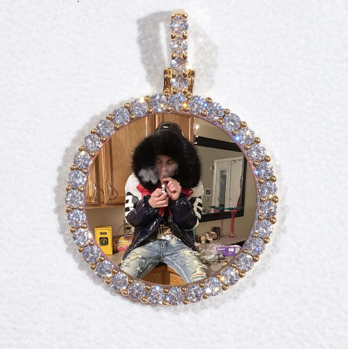 3D CIRCLE CUSTOM PICTURE PENDANT SMALL SIZE