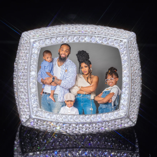 3D CUSTOM PICTURE ICED RING