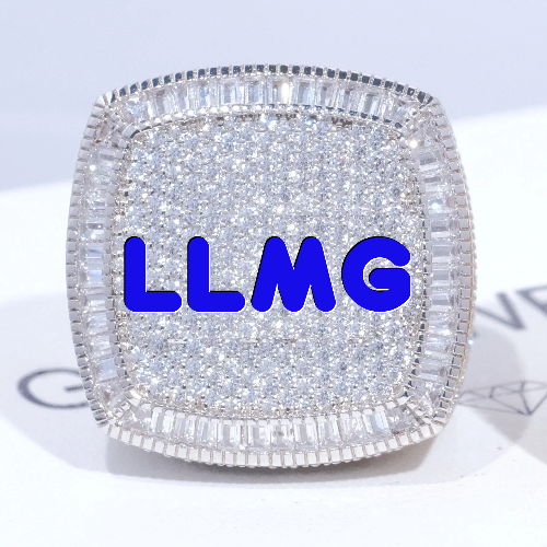 CUSTOM LETTER 3D ICED RING