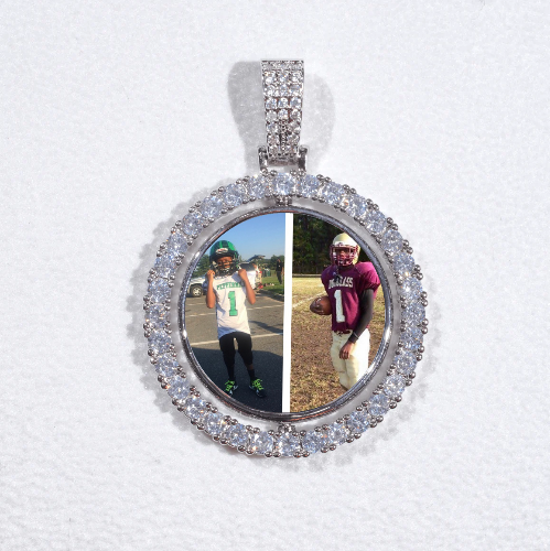 3D Spinning 2-Faced Custom Picture Pendant