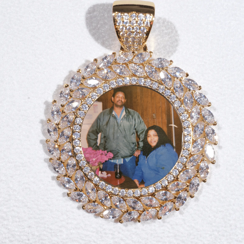 Large 3D Wheat Ear Custom Picture Pendant