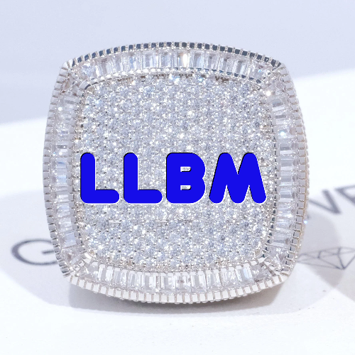 CUSTOM LETTER 3D ICED RING