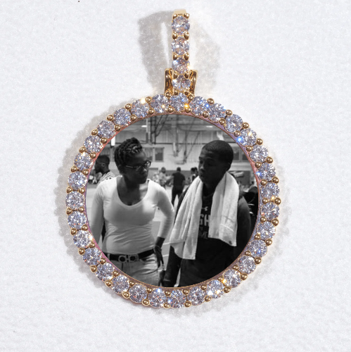 3D CIRCLE CUSTOM PICTURE PENDANT SMALL SIZE