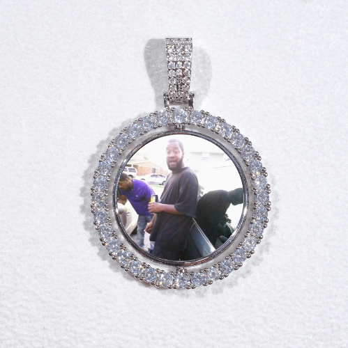 3D Spinning 2-Faced Custom Picture Pendant