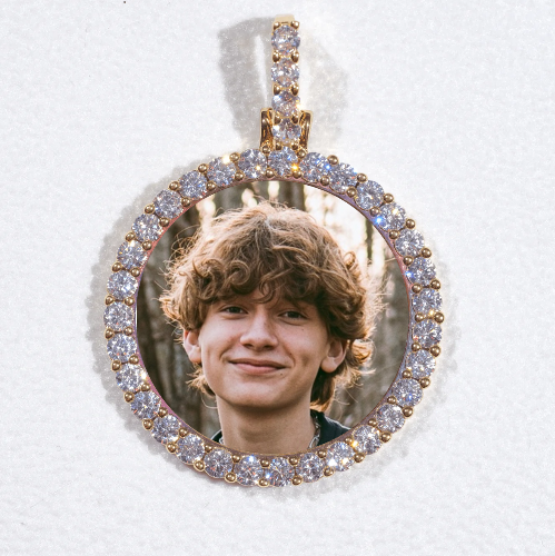 3D CIRCLE CUSTOM PICTURE PENDANT SMALL SIZE