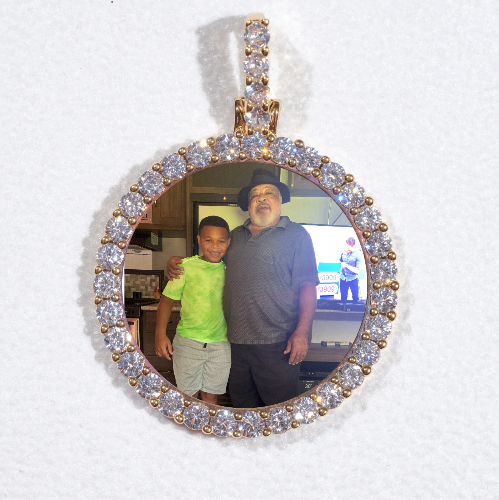 3D CIRCLE CUSTOM PICTURE PENDANT SMALL SIZE