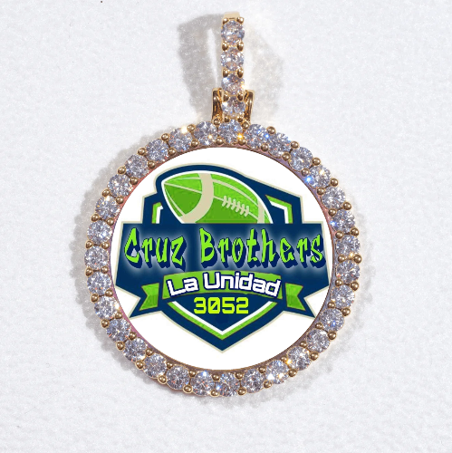 3D CIRCLE CUSTOM PICTURE PENDANT SMALL SIZE