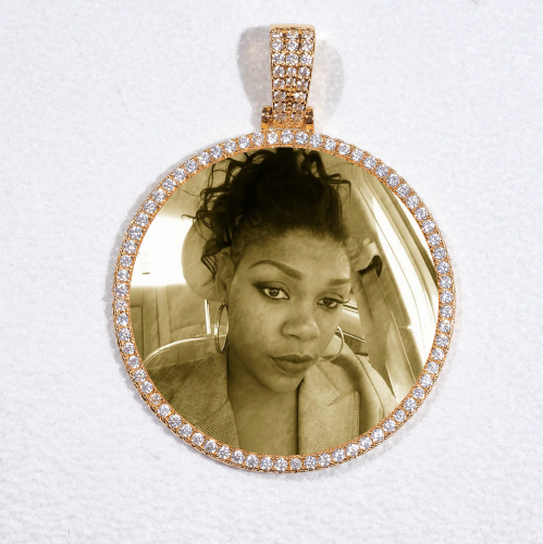MEDIUM 3D CIRCLE CUSTOM PICTURE PENDANT