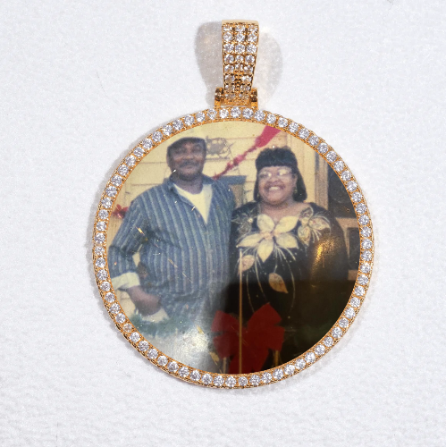 MEDIUM 3D CIRCLE CUSTOM PICTURE PENDANT