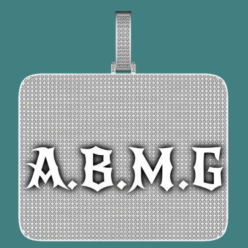 CUSTOM LETTER NECKLACE 3D BIG SQUARE