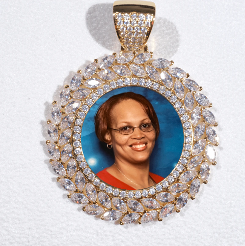 Large 3D Wheat Ear Custom Picture Pendant