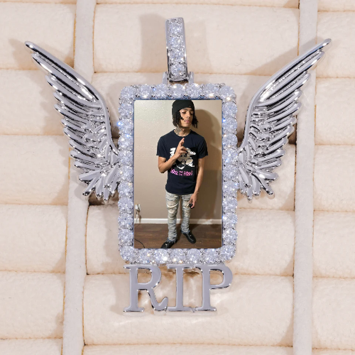 RIP WING 3D CUSTOM PICTURE PENDANT
