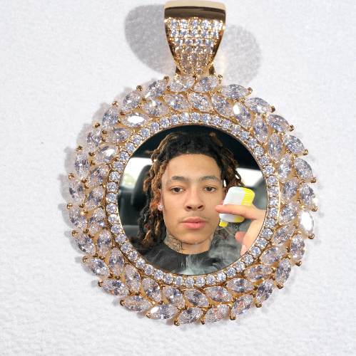 Large 3D Wheat Ear Custom Picture Pendant