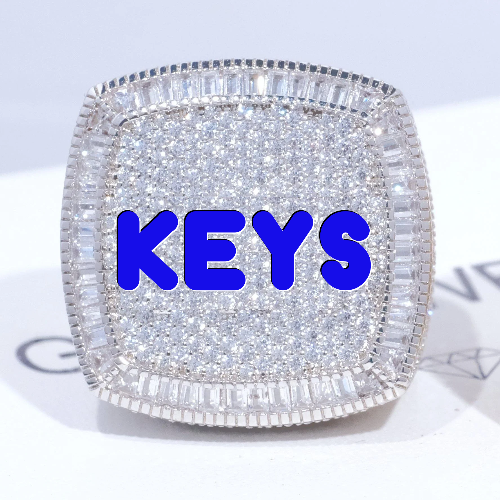 CUSTOM LETTER 3D ICED RING