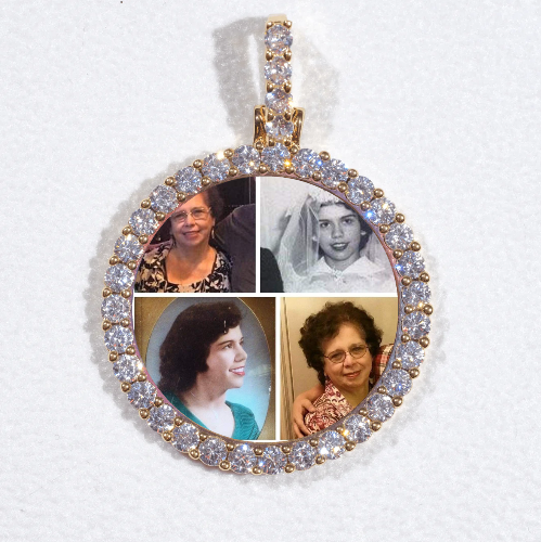 3D CIRCLE CUSTOM PICTURE PENDANT SMALL SIZE