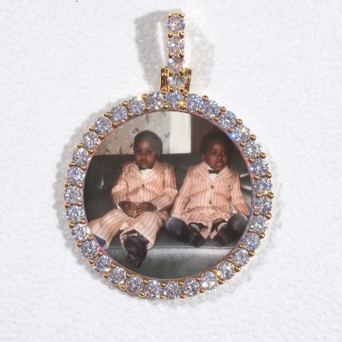 3D CIRCLE CUSTOM PICTURE PENDANT SMALL SIZE