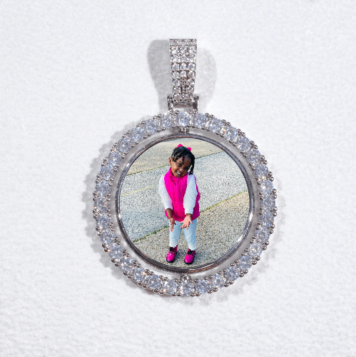3D Spinning 2-Faced Custom Picture Pendant