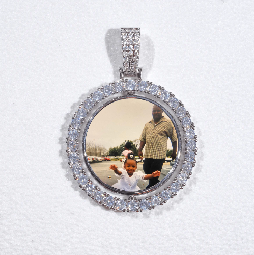 3D Spinning 2-Faced Custom Picture Pendant