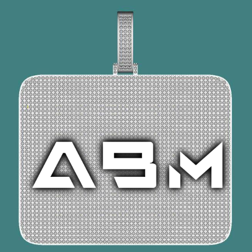CUSTOM LETTER NECKLACE 3D BIG SQUARE