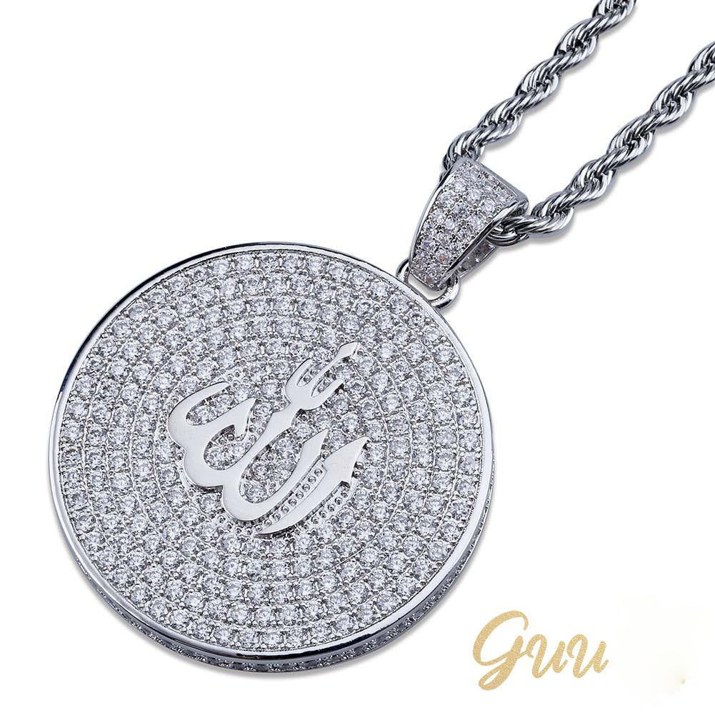 Iced Gold-Plated Retro Religion Islamic Pendant